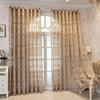 European High-end Luxury Curtains Transmittent Bedroom Living Room Window Screen Balcony Screen Curtain Blackout