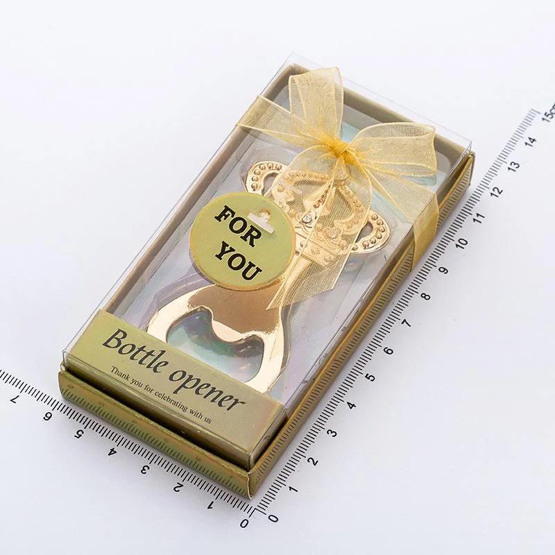 Creative Beer Crown Golden Bottle Opener Party Favors European American Personality Wedding Products Wedding Return Party Gift