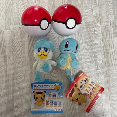 Pokemon Mini Plush Toy Squirtle Badge Quaxly