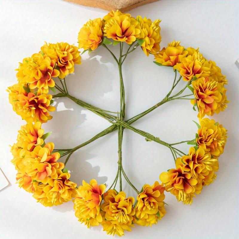 1 Bouquet (6 Heads) Artificial Carnation Floweressories Home Wedding Decoration Bride Wrist Flower Chest Flower Headflower Material New Year