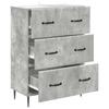 Drawer Cabinet Concrete Grey 66 x 34.5 x 89.5 cm Particleboard