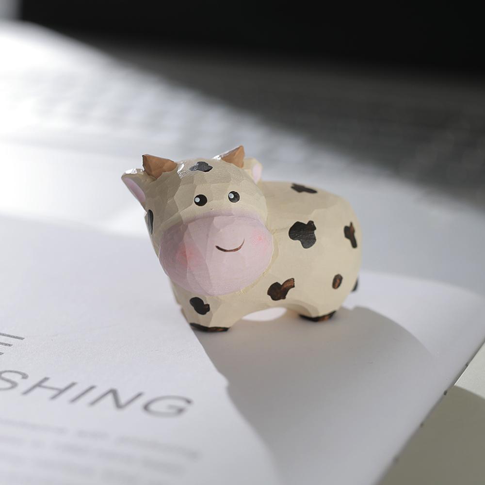 

Handcrafted wood carving Home decorations decoraciones para el hogar desk accessories room decor Handmade Cow Statue room decor