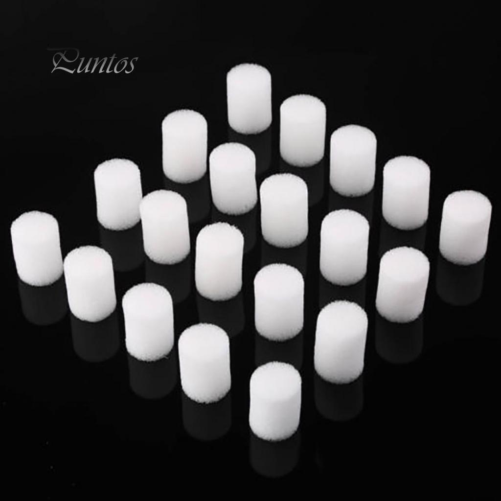20Pcs White Clone Cloning Collar Foam Insert Hydroponic Root Guard Mesh Pot 25mm