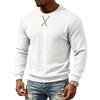 Men S Casual Jacquard Loose Fit Round Neck Long Sleeve Sweatshirt