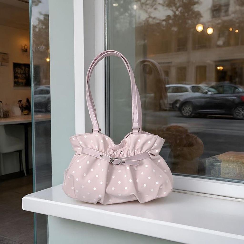 Chic Polka Dot Large Capacity Handbag & Shoulder Bag