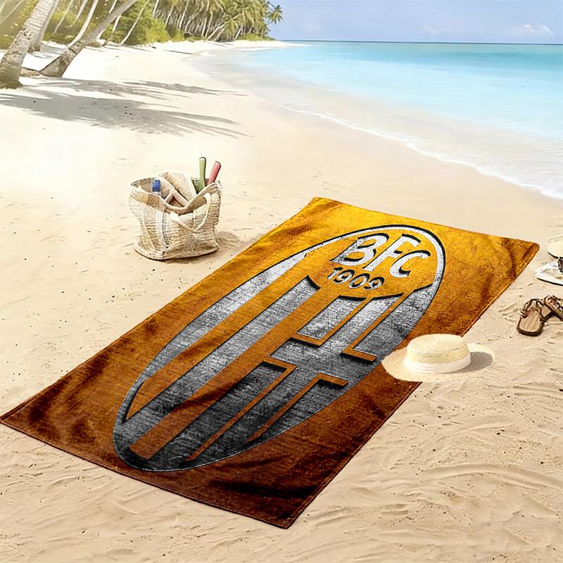 Bologna FC 1909 Strandtuch mit Aufdruck, Großes Weiches Schnelltrocknendes Handtuch für Strand Camping Schwimmen
