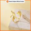 Skyrim Flower Dragonfly Butterfly Bee Open Rings for Women Stainless Steel Gold Color Adjustable Ring Fashion Insect Jewelry