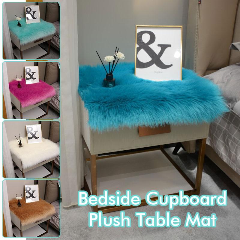 Soft Fluffy Faux Fur Carpets For Display Dressing Table Mat Home Decor Shaggy Fur Rugs Photography Background Cloth Fluffy Rug
