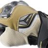 Komine Motorcycle Gloves Carbon Protect Leather Mesh Size L GK-224 Gloves, Olive,