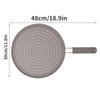 Silicone Kitchen Splatter Screen with Handle Heat-resisting Oil Splash Guard Drain Board Cover Kitchen Frying Pan Cooking Tools