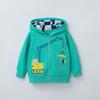 Autumn/Winter Boys' Embroidered Zipper Hoodie Jacket – European & American Style