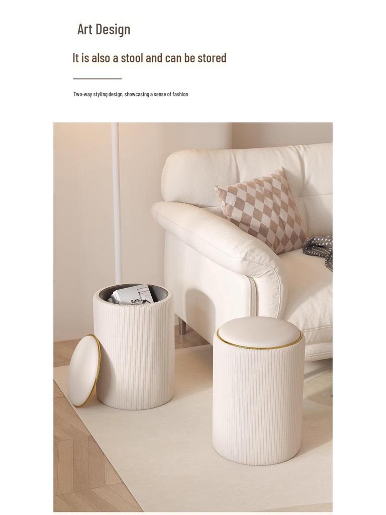 Wysyłka tego samego dnia Solidny drewniany stołek pod umywalkę, Kompaktowe siedzisko do makijażu i manicure, Oszczędzające miejsce krzesło do makijażu