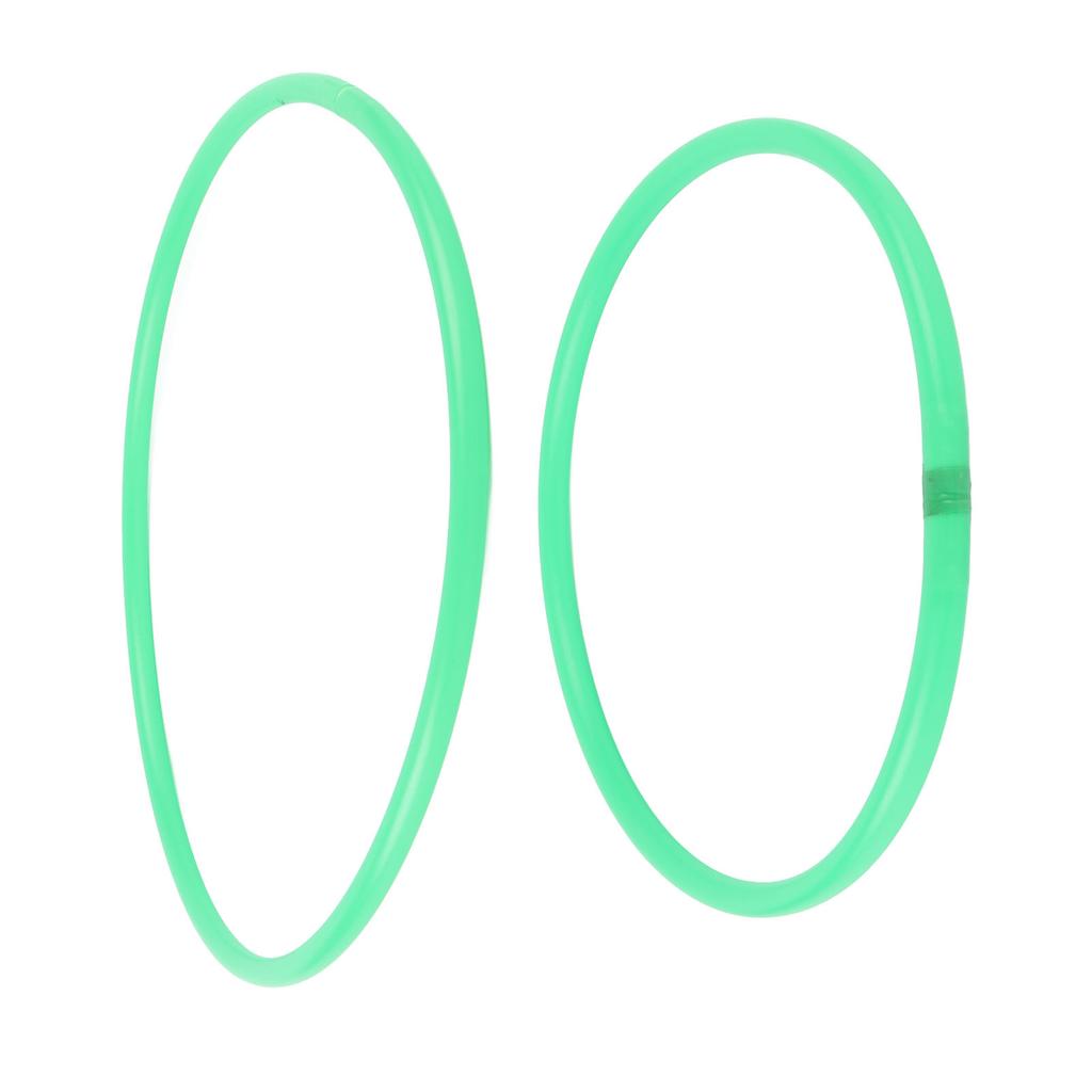 10 Pcs Agility Speed Rings Balance Coordination Sensory Training Jumping Hoop Hollow Green 13.78in