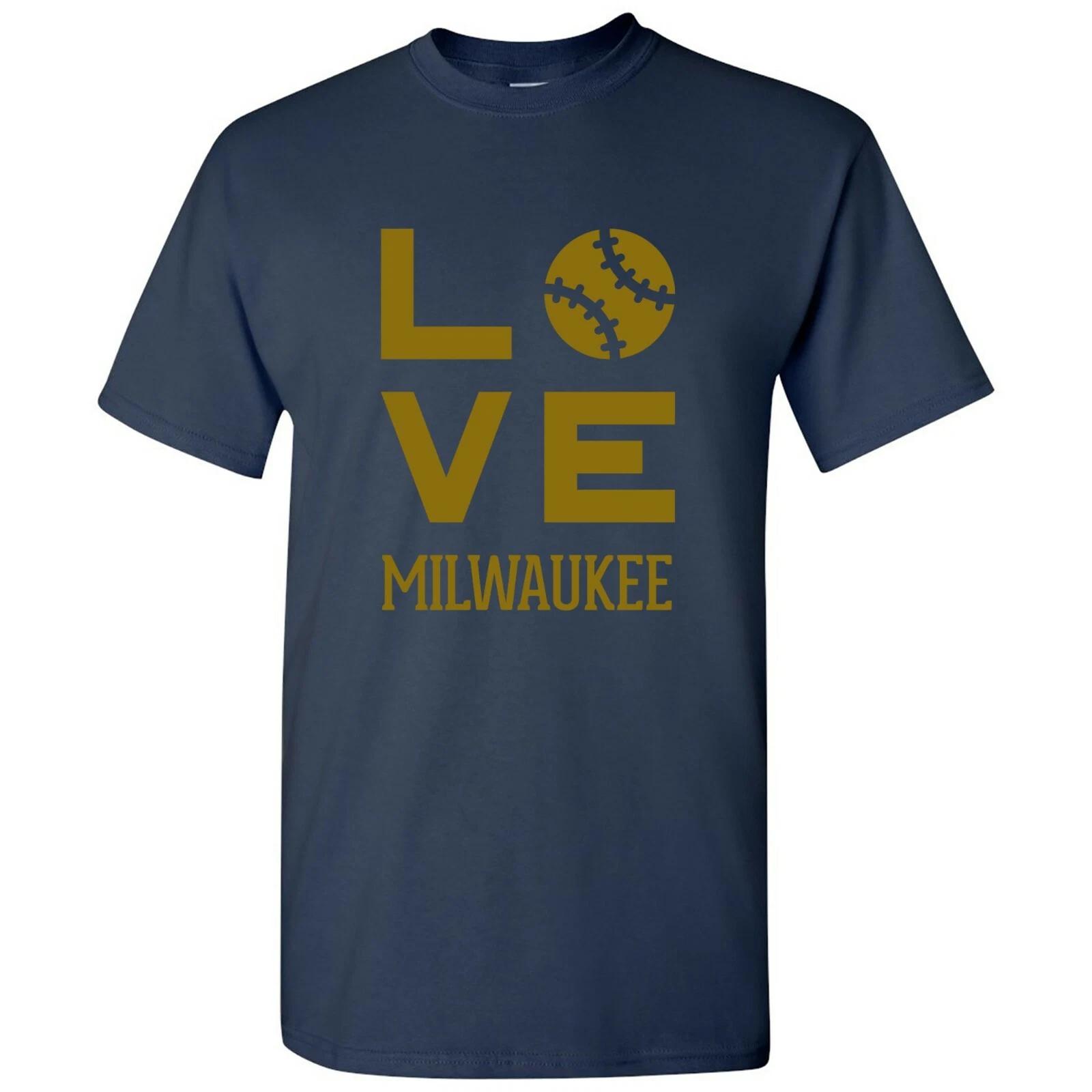 Milwaukee Love Baseball League Team Pride Hometown Majors T Shirt XL