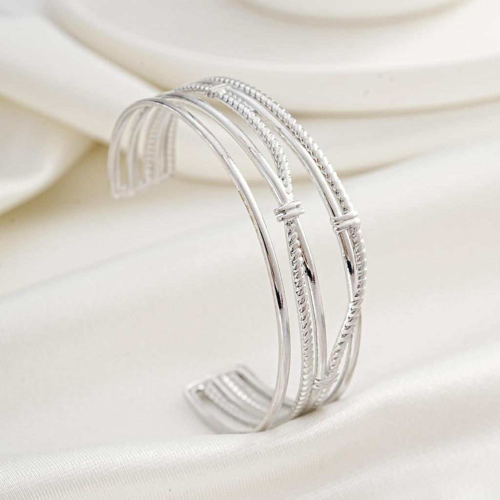 18K Gold-Plated Exaggerated Irregular Titanium Steel Bracelet