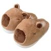 Women's Cute Cartoon Capybara Cotton Slippers - Warm Winter Plush Home Wear