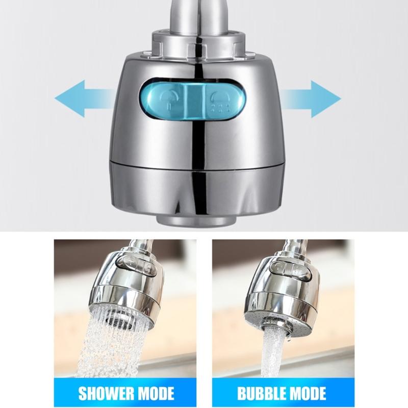 4pcs Practical Faucet Extenders 360 Degree Rotation ABS Faucet Attachments Tap Extension Aerator Set for Easy Cleaning