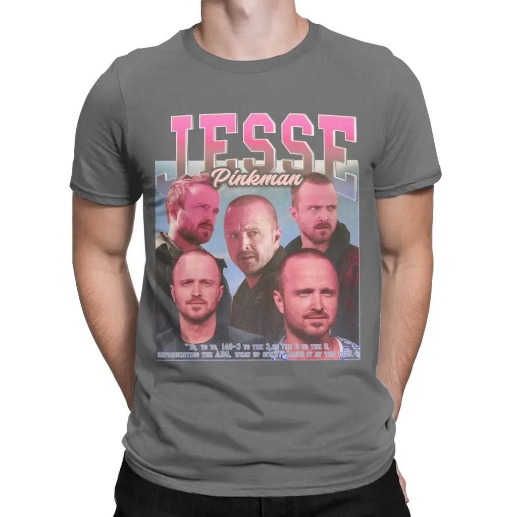 Men's Breaking Bad Jesse Pinkman T Shirts Retro Cotton Clothing Fashion Short Sleeve Crewneck Tees Gift Idea T-Shirt