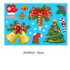 Christmas Static Window Stickers Large Snow Flake Elk PVC Wall Decals Santa Party New Year Home Glass Decor Dress Up Accessories