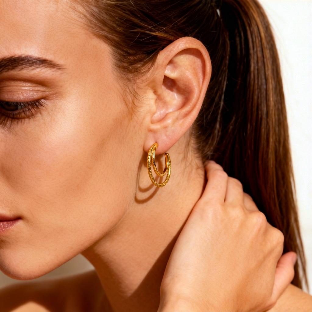 Minimalist Gold 316L Stainless Steel Earrings For Women Luxury Premium Tarnish Free Titanium Steel Stud Earrings Minimalist Ear Jewelry