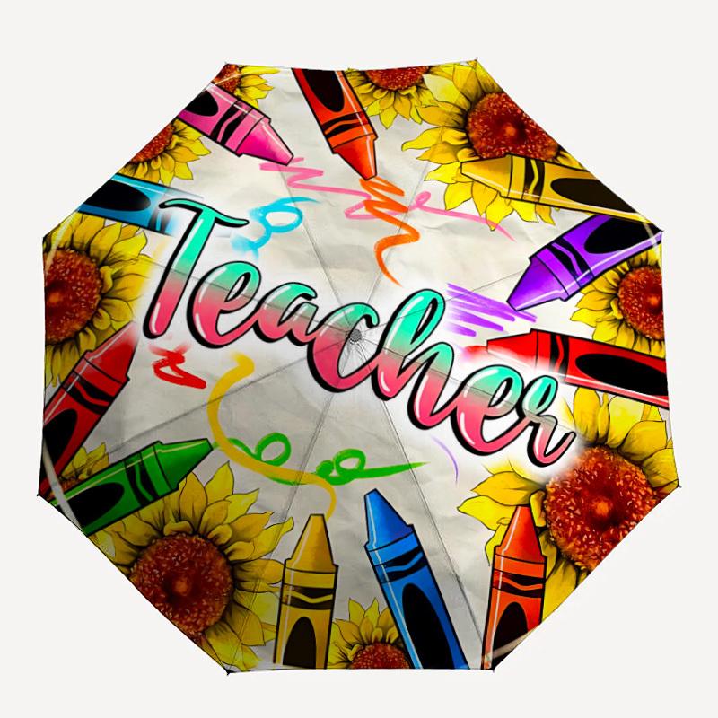 

1pc Teacher Appreciation Gifts Folding Umbrella | Elegant Design, Fashionable Accessory, Durable Construction, Sturdy Ribs yy251107030