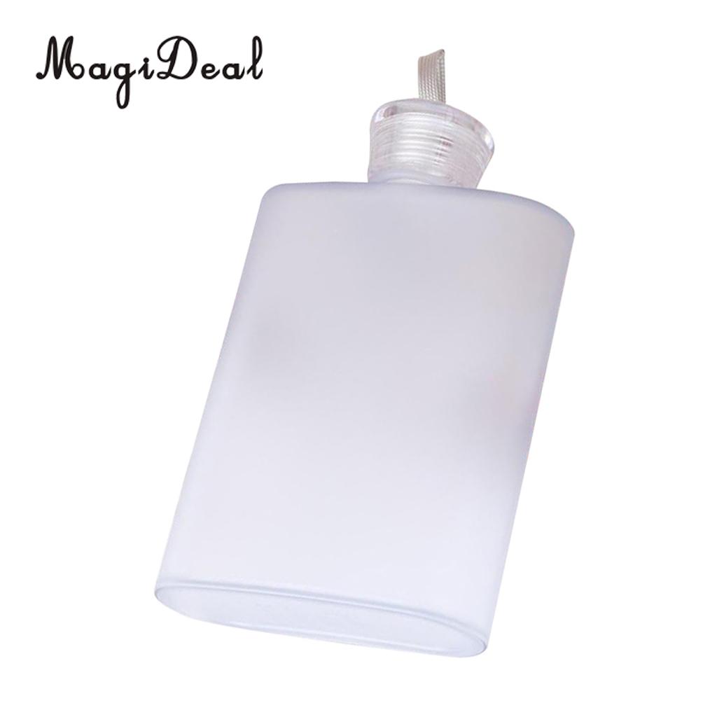 MagiDeal Plastic Hip Liquor Whiskey Alcohol Flask Cap Pocket Water Bottle