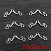 30 Stück Antik Silber Plated Vintage Bar Rechteckig Retro Verbinder Anhänger Anhänger DIY Halskette Schmuckzubehör Zubehör
