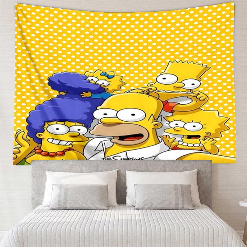 Yellow Family Portrait Tapestry Hanging for Bedroom,Livingroom, Playroom,Decor Art Room Wall Tapestry Holiday and Birthday Gifts