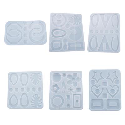Moule en Silicone pour boucles d'oreilles, pendentifs, moulage, artisanat, outil de fabrication de bijoux, moule en résine époxy cristal