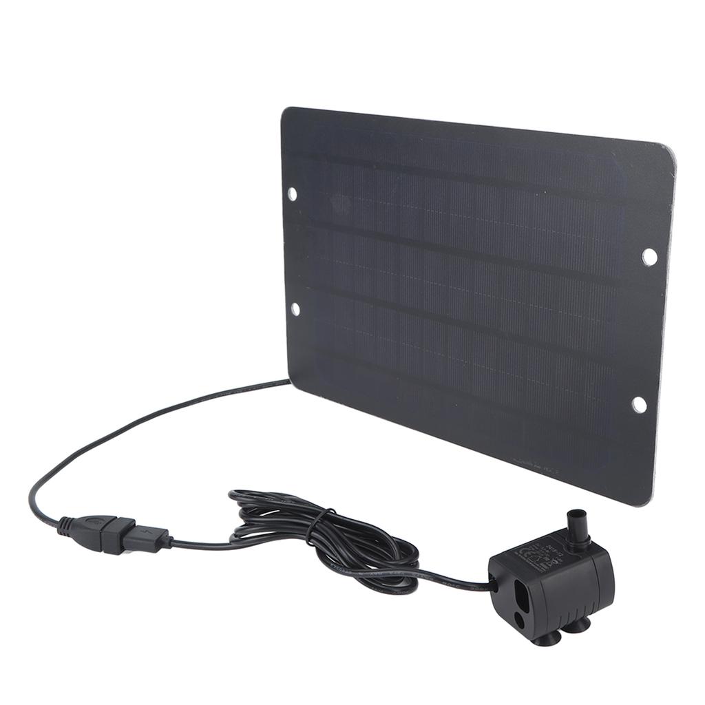 Solar Fountain 6V 10W Bird Bath Fountain USB Interface with Water Pump Solar Water Fountain for