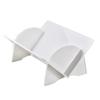 Desktop Small Bookshelf Simple Large Capacity Plastic Tilted Desk Book Storage Rack for Home
