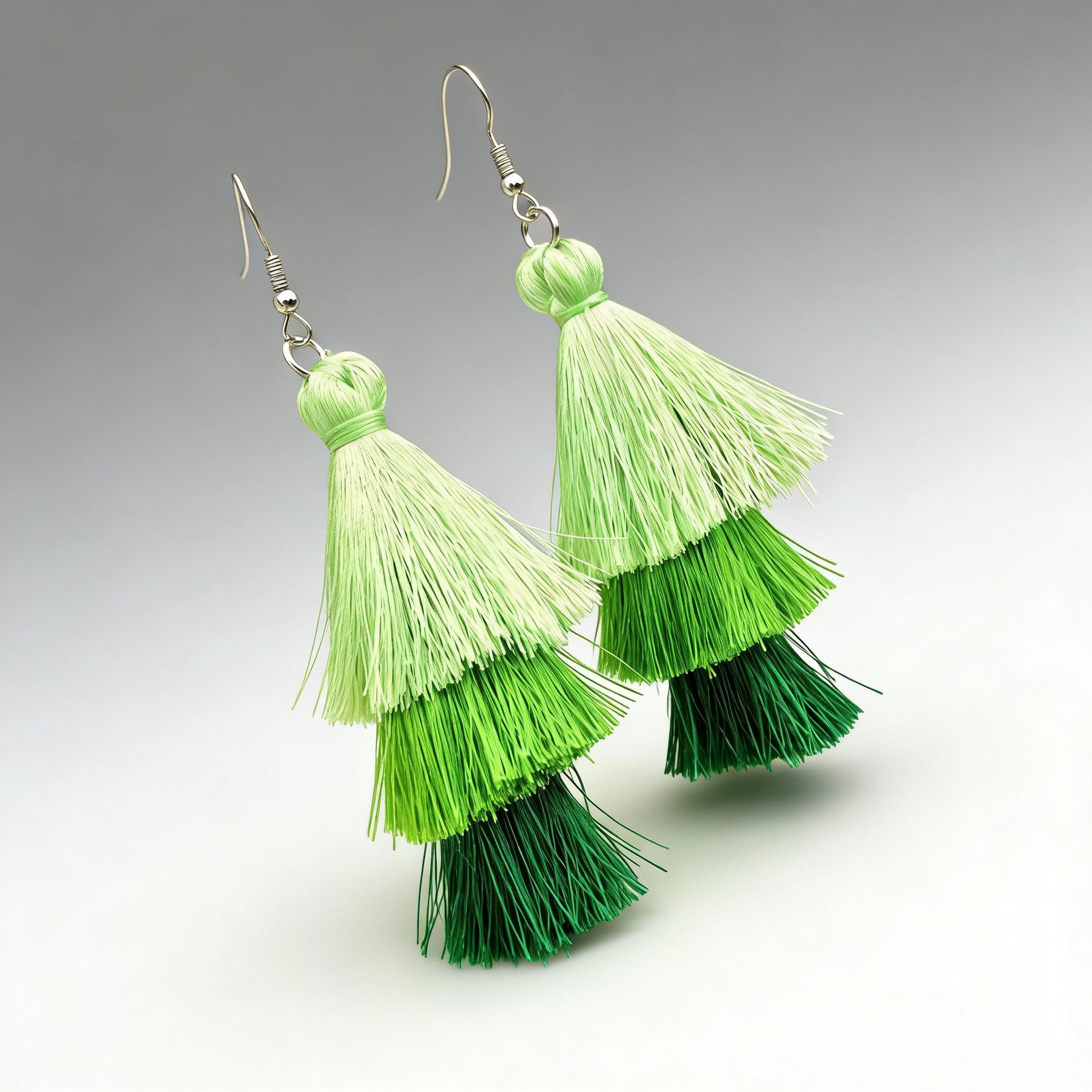 St. Patrick s Multi-layer Tassel Fashion Festival Earrings