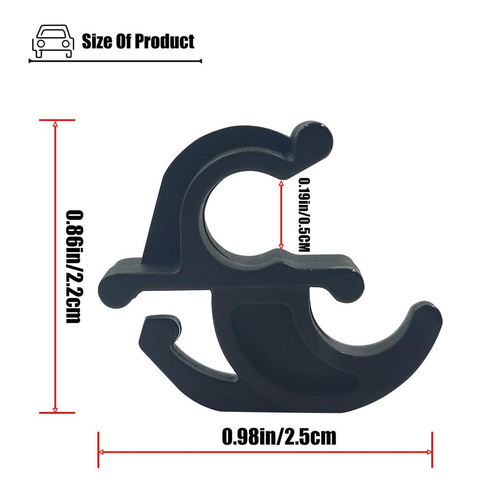 Hood Prop Rod Retainer Clip Compatible with Ford Mustang 1990 1991 1992 1993 1994 1995 1996 1997 1998 1999 2000 2001 2002 2003 2004 Year, for