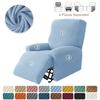 1 Seater Velvet Elastic Recliner Cover Relax Lazy Boy Chair Covers Single Lounger Couch Slipcover Armchair Protector Slipcovers