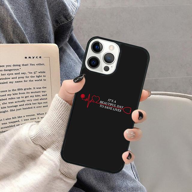 TV Greys Anatomy Phone Case Cover for iPhone 17 Air 16 16e 15 13 14 11 12 Pro Max Max Plus Coque Fundas Shell
