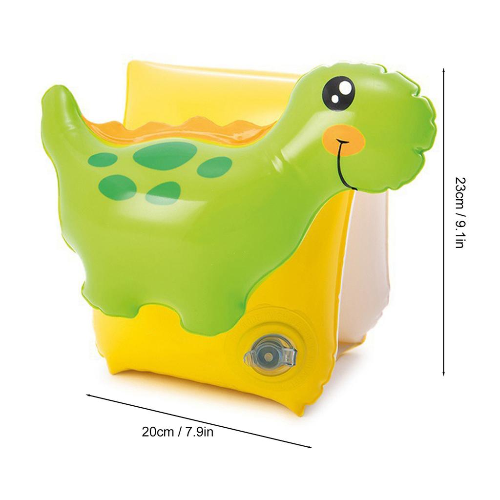2 PCS Children Swimming Arm Rings Dinosaur Shape Inflatable Float Arm Circle Baby Swimming Training Tools