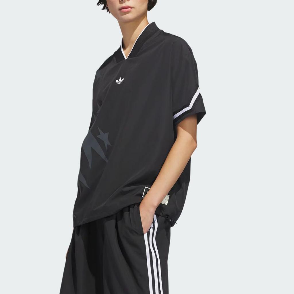 Adidas Originals Basketball Star Loose V-Neck Sports Short Sleeve Jersey Unisex Jersey KC3569