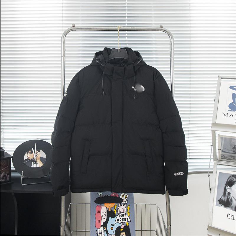 Bei Jia Unisex Winter Hooded Embroidered Padded Jacket - Youth & Adult Thick Cotton Coat Trendy Outerwear