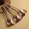 Wooden Spoon Tableware Kitchen Cooking Utensil Tools Soup Teaspoon Catering Cooking Utensil Tool Coffee Soup Teaspoon 23.5cm