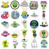 10 30 50PCS Outer Space Sticker UFO Alien Astronaut Rocket Cartoon Stickers Gifts Toys Children DIY Skateboard Laptop Phone F5