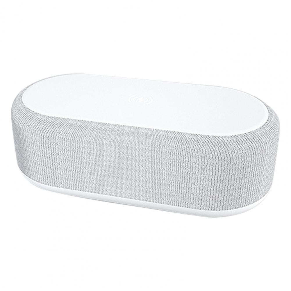 Alarm Clock with Wireless Charging Alarm Clock with Soft to Rapid Ringtone Wireless Charging Digital Alarm Clock with Dimmable белый