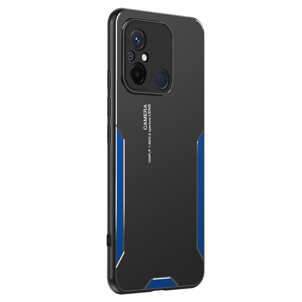 Metal Blade Redmi 12C Phone Case, Aluminum Alloy Protective Cover for Redmi 10, 9A/8/Men and Women Frosted Hard Shell