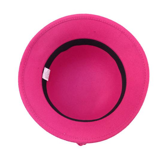 Women Retro Flower Bowler Hat Solid Color Cap for Party Prom Cocktail Travel