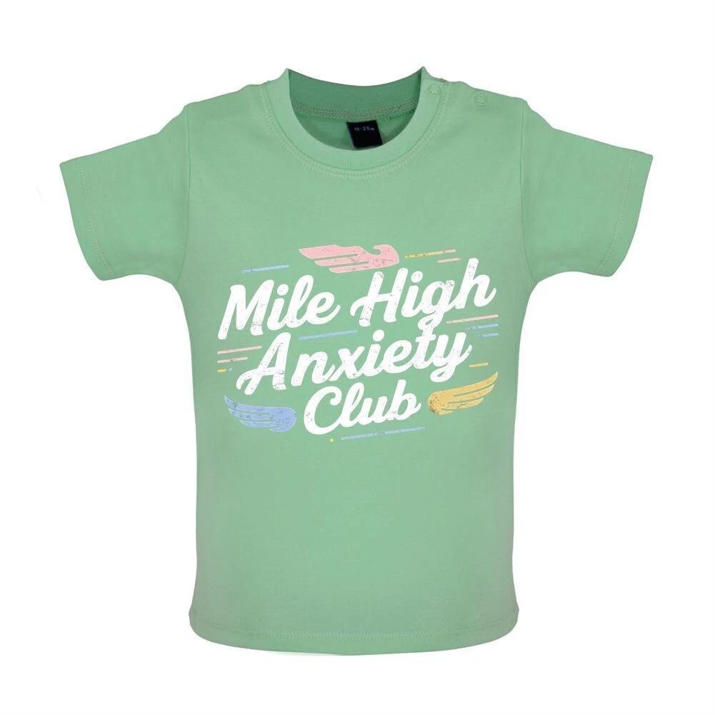 Mile High Anxiety Club - Baby / Bodysuit - Steering Funny Travel Fear 100