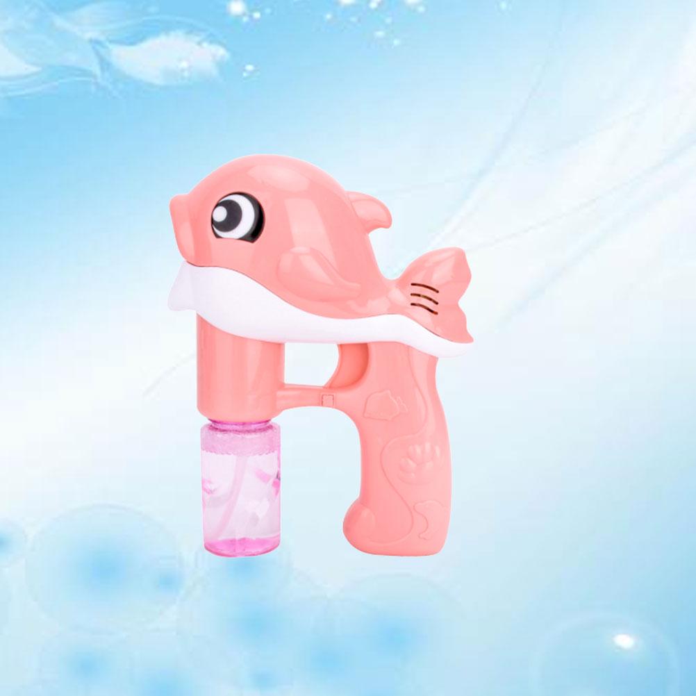 1PC Electrical Bubble Machine Dolphin Shape Bubbler Creative Gift Music Bubble Maker for Kids Girls