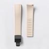FKM Watch Band Fluoro Rubber Strap 18/19/20/21/22/24mm Quick Release Folding Clasp Cut To Size Replace Watch Bracelet for Men Women
