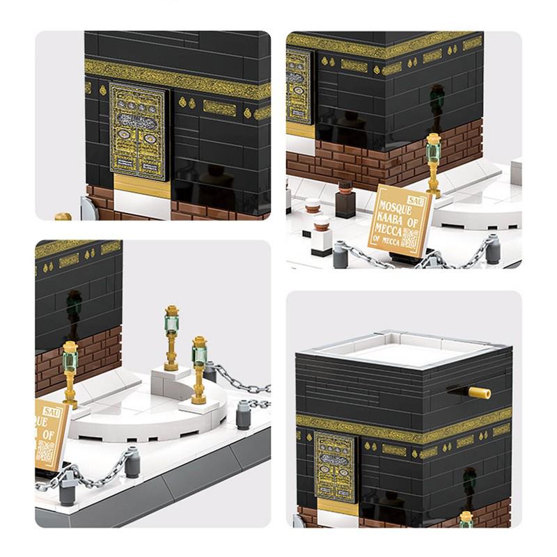 Wange 4226 Mecca Grand Mosque Kaaba Landmark Building Blocks Toy Set