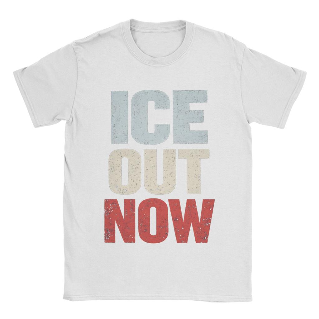 IceOut TShirt Summer Harajuku T Shirts Adult Pure Cotton O Neck Oversize Top Tees Short Sleeve Y2K Funny Tops