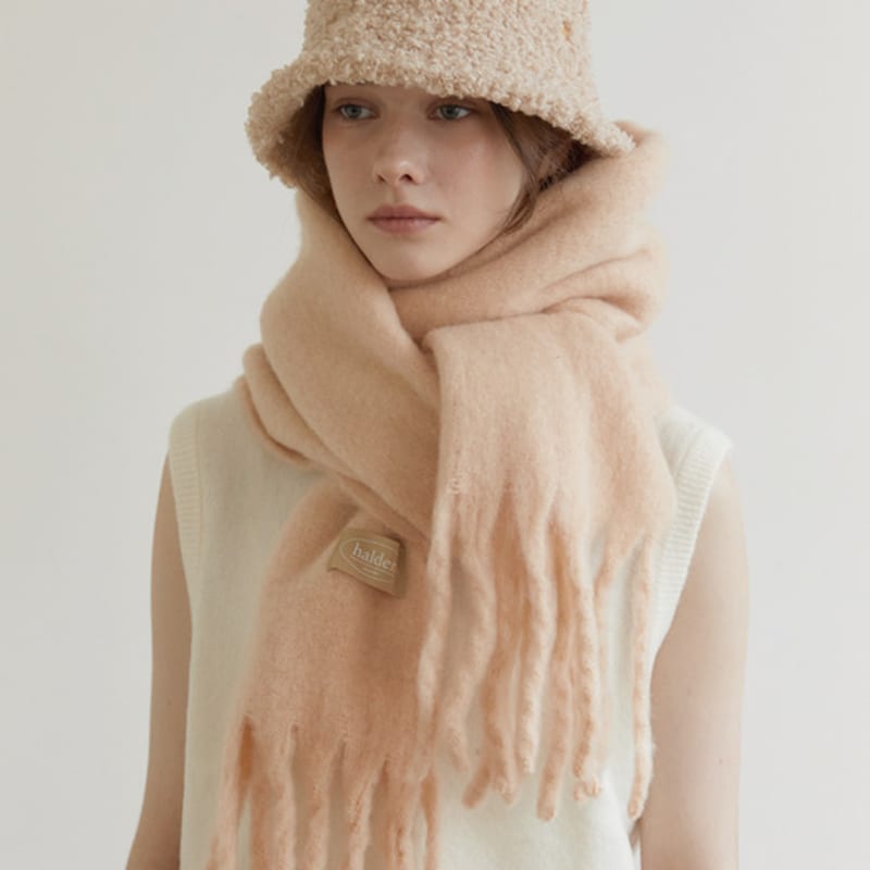 

halden heavy hairy muffler (M026_beige) beige