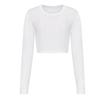 Awdis Womens/Ladies Long-Sleeved Crop Top
